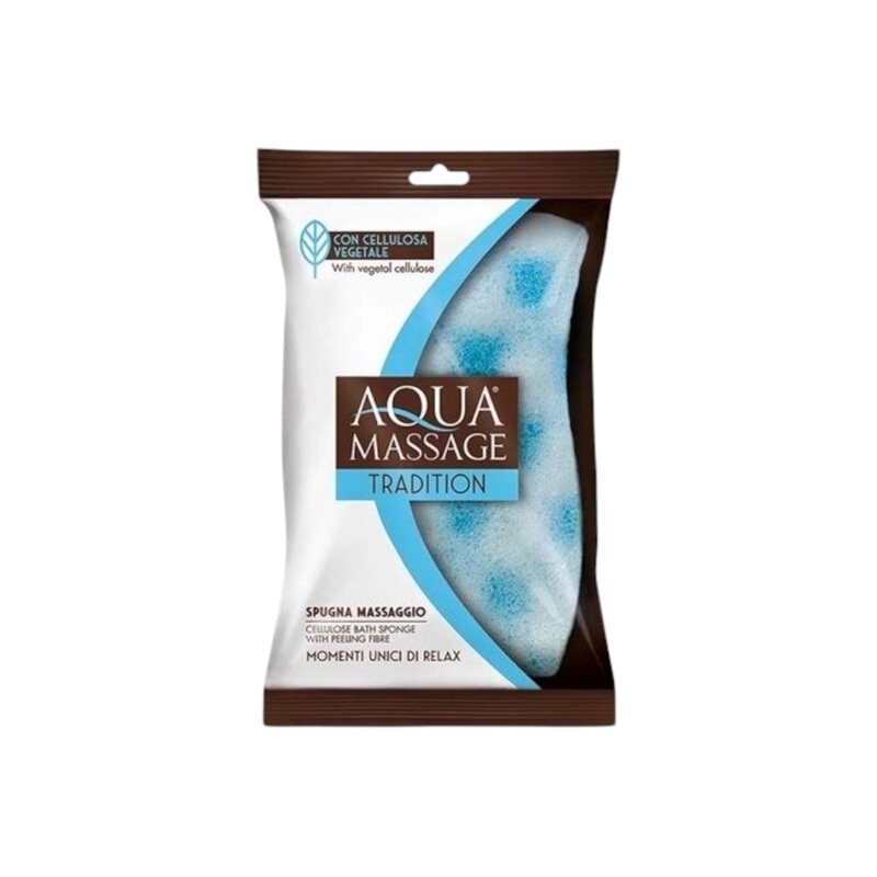 

Aqua Massage Cellulose Sponge - Hypoallergenic, Eco-Friendly, with Massage Fibers for Sensitive Skin