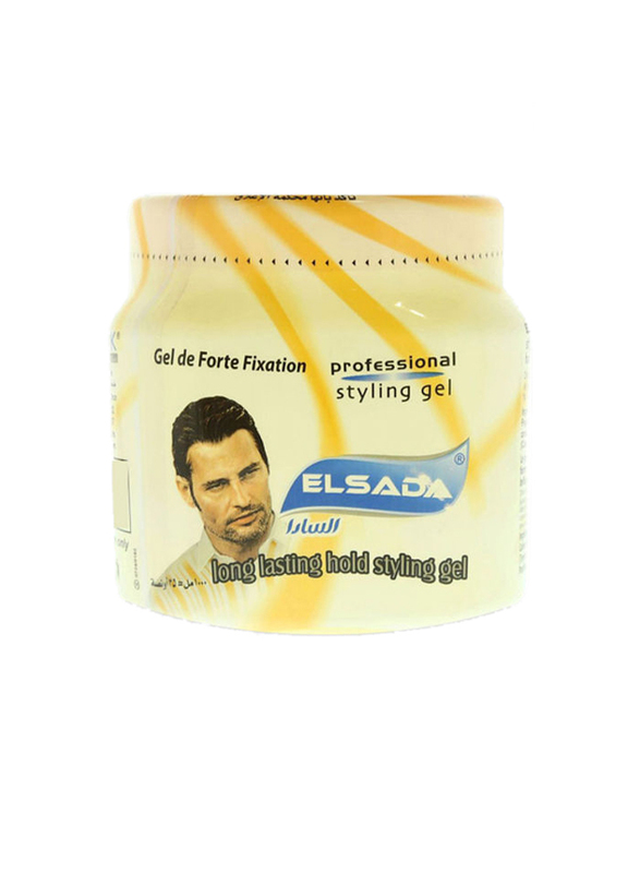 El Sada Professional Styling Gel for All Hair Types, Yellow, 1000ml