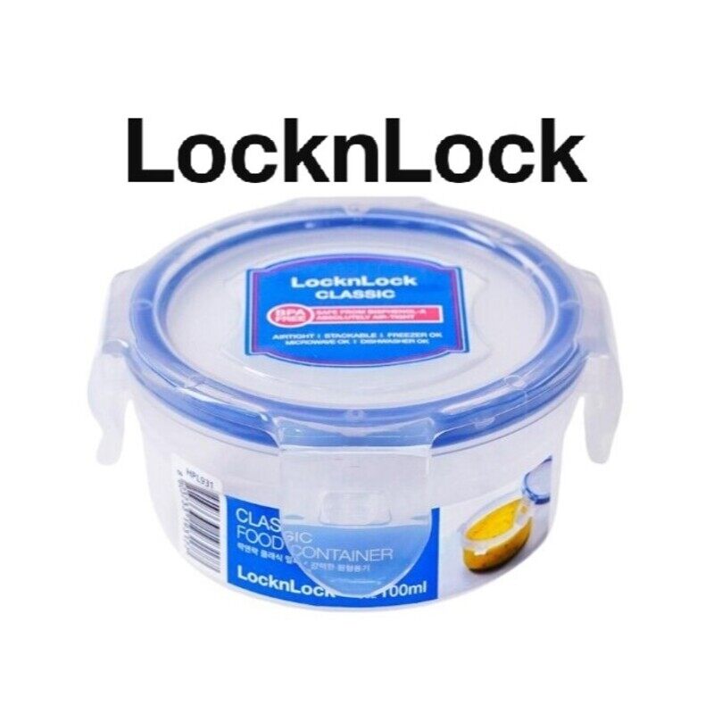 

Lock & Lock LocknLock Round Food Container 100ml - Airtight, BPA-Free, Microwave, Freezer, and Dishwasher Safe