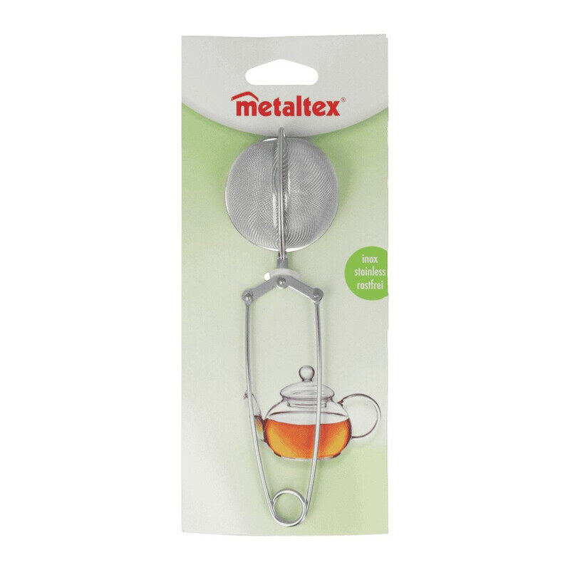 

Metaltex Stainless Steel Tea Infuser with Pliers Handle - 45x150mm Fine Mesh Tea Brewer