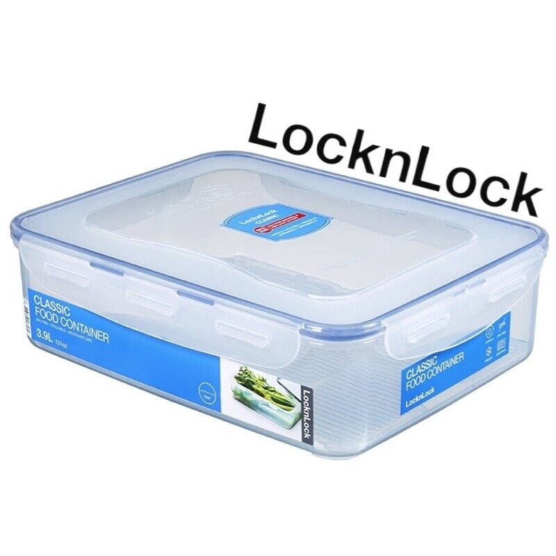 

Lock & Lock LocknLock Rectangular Food Container 3.9L - Airtight, BPA-Free, Microwave, Freezer, and Dishwasher Safe