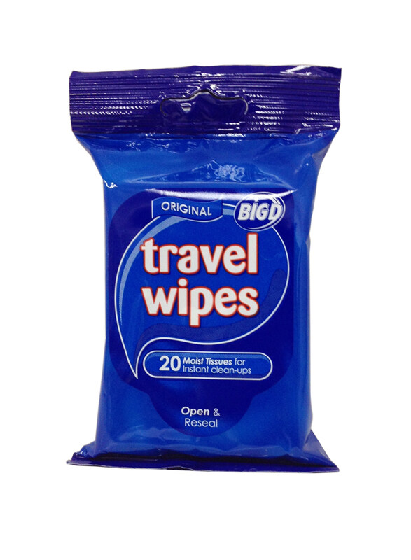 

Big D Original Travel Wipes, 20 Sheets