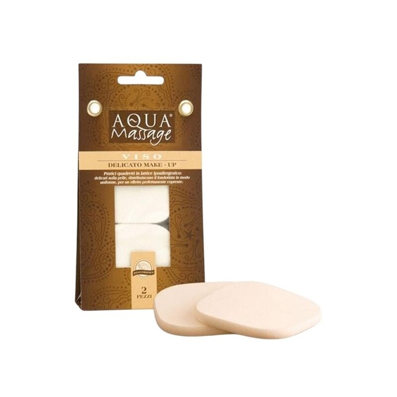 

Aqua Massage Viso Delicate Make-Up Sponge - Natural Gentle Makeup Remover for All Skin Types