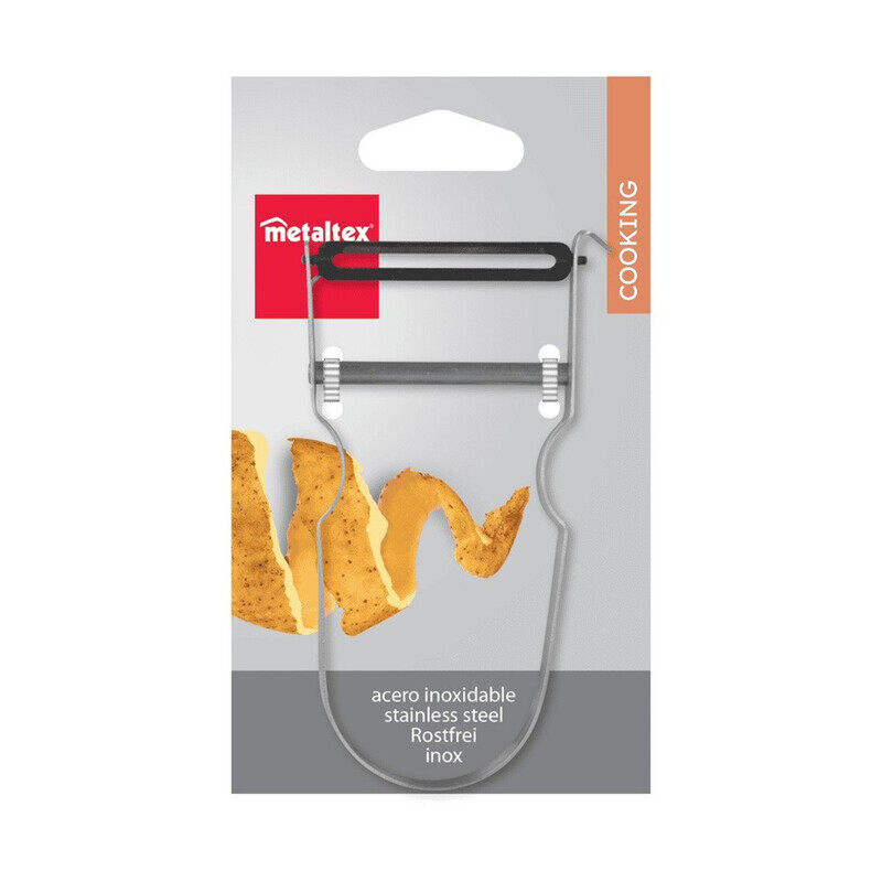 

Metaltex Zack Stainless Steel Swivel Vegetable Peeler - Ultra-Sharp & Durable