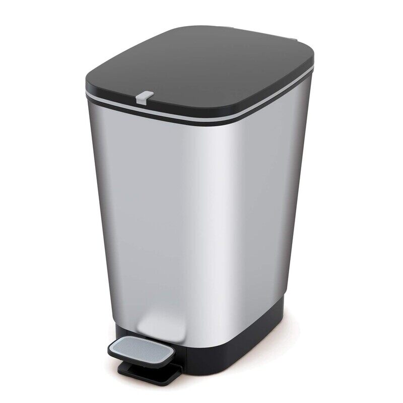 

Kis Keter Chic Bin Steel M - 35L Foot Pedal Trash Bin