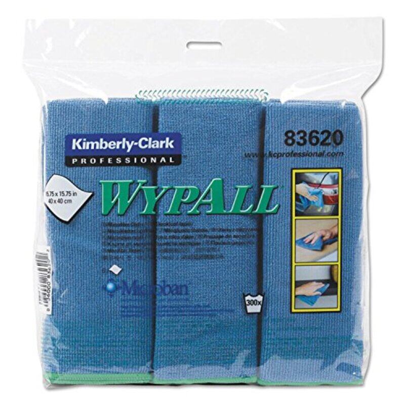 

WypAll Microfiber Cloths - Blue 6-Pack, Durable & Absorbent, Professional-Grade