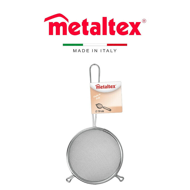 

Metaltex Aluminium Strainer - 10cm, Rustproof Mesh, Wire Handle, Made in Italy