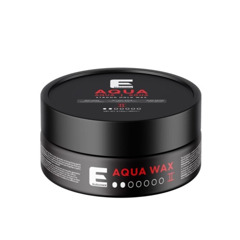 Elegance E Series Aqua Wax Strength 6 Red, 140ml - Strong Hold, Flexible Styling, Residue-Free, No Stickiness