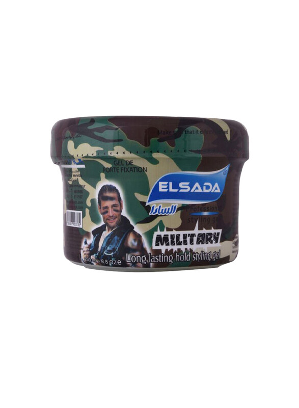 

El Sada Professional Styling Gel for All Hair Types, Military, 250ml