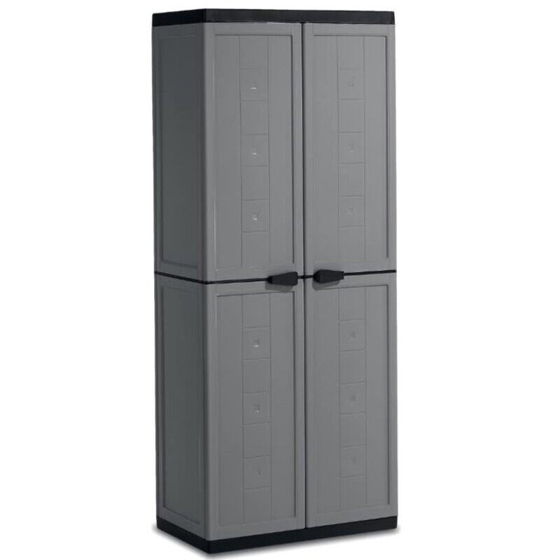 

Keter Kis Jolly Tall Cabinet Cupboard 68x39x166cm with Height-Adjustable Bases