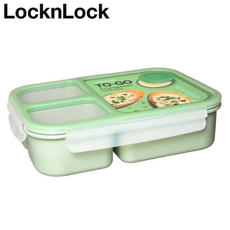 

Lock & Lock LocknLock To Go Lunchbox 980ml Mint - Leak-Proof, Compact, Microwave Safe
