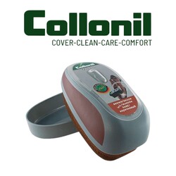 Collonil Mobil Sponge with Liquid Brown - Instant Gloss & Nourishment for Leather & Synthetic