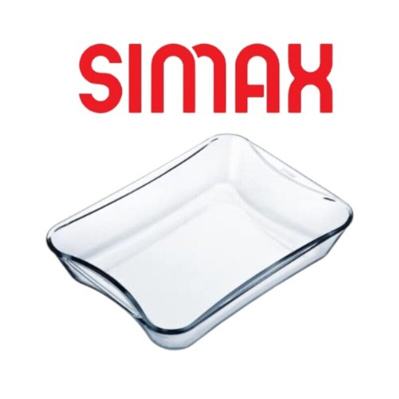 

Simax 2.5L Rectangular Casserole - Heat-Resistant Borosilicate Glass, Microwave & Oven Safe, Eco-Friendly Design