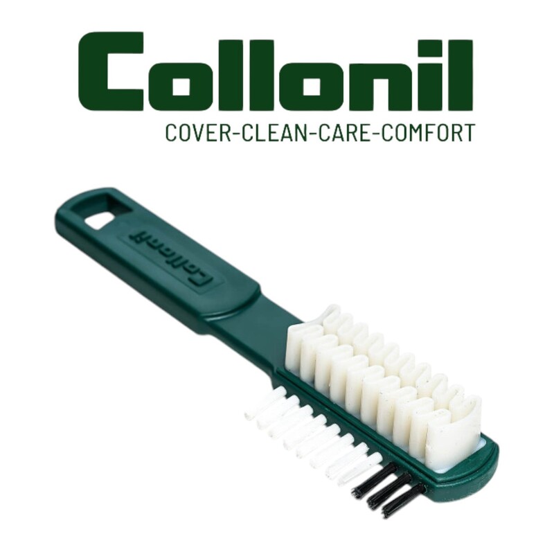 Collonil Crepe Brush - Gentle Cleaning for Suede & Nubuck with Rubber Slats and Nylon Bristles