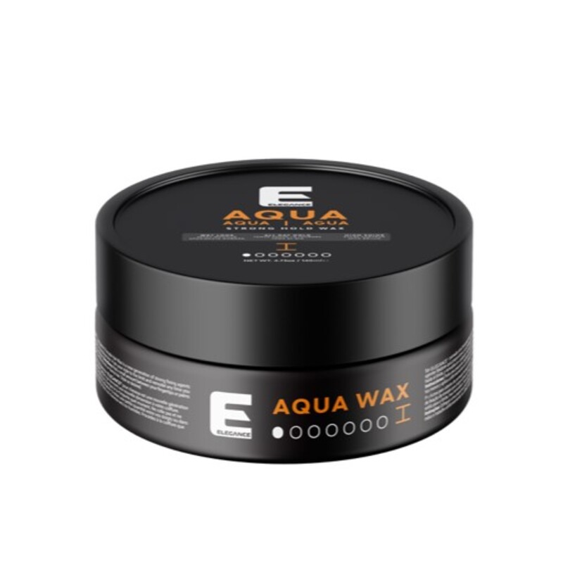 

Elegance E Series Aqua Wax Strength 1 Orange, 140ml - Strong Hold, Flexible Styling, Residue-Free, No Stickiness