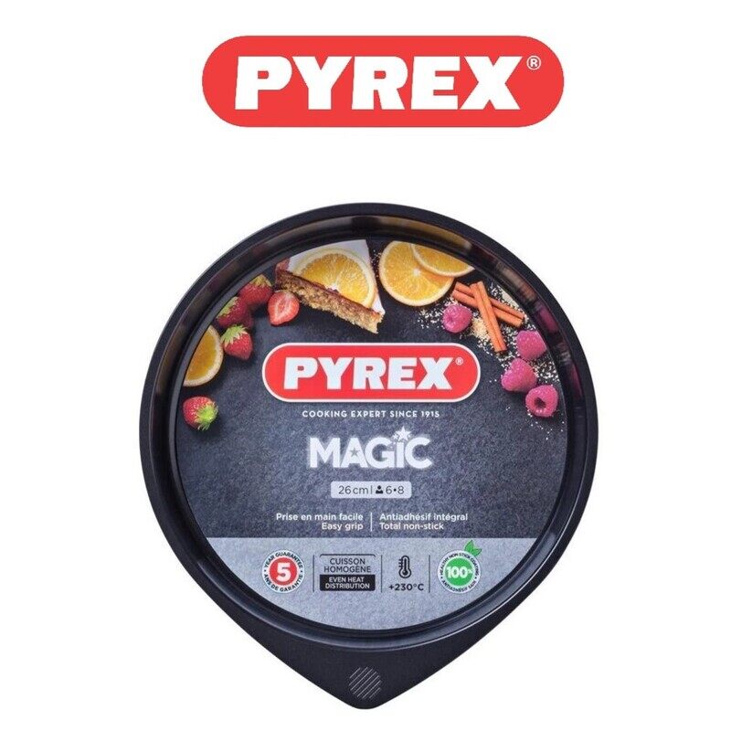

Pyrex Magic Non-Stick Cake Pan 26cm - Durable, Versatile, and Easy to Clean