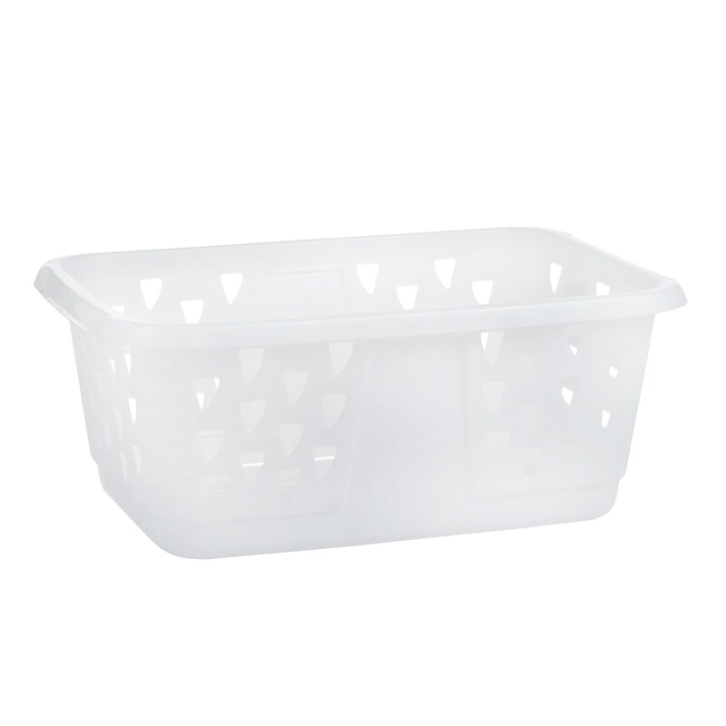 

Kis Keter Classic Laundry Basket White 50L - Durable Plastic Basket for Home and Commercial Use