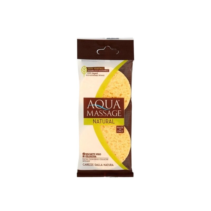 

Aqua Massage Yellow Viso Naturale Demquillage - Soft and Durable Makeup Remover Sponge