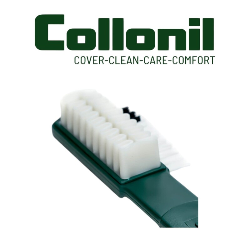 Collonil Crepe Brush - Gentle Cleaning for Suede & Nubuck with Rubber Slats and Nylon Bristles