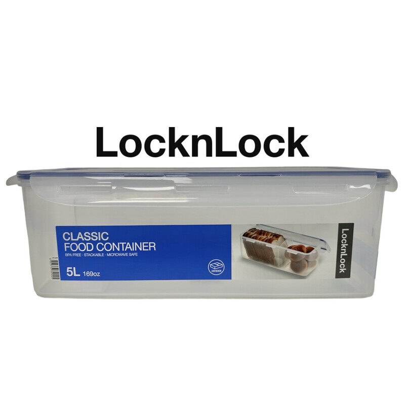 

Lock & Lock LocknLock Rectangular Tall Food Container 5-liter with Divider