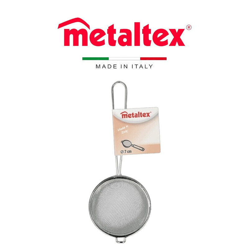 

Metaltex Aluminium Strainer - 7cm, Rustproof Mesh, Wire Handle, Made in Italy