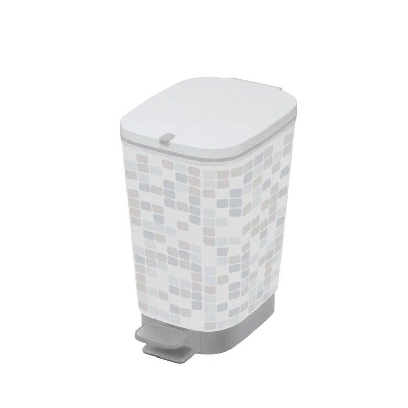 

Kis Keter Chic Bin S - Mosaic Design 10L - Modern Pedal Bin with Removable Inner Bucket