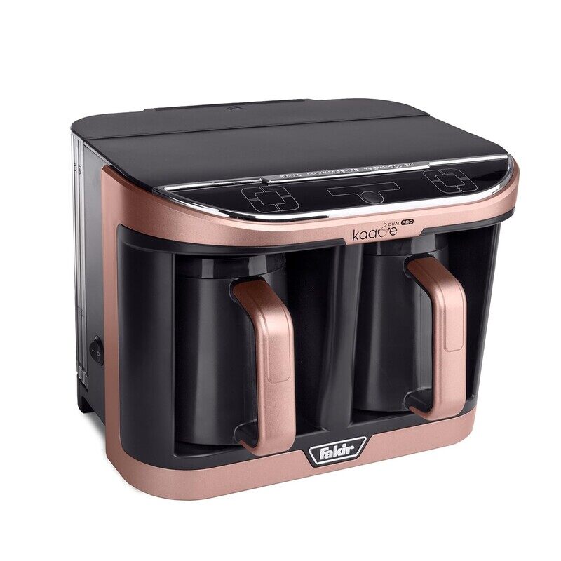

Fakir Kaave Dual Pro Turkish Coffee Machine - Rosie, Dual Chambers, 8-Cup Capacity, Touch Control