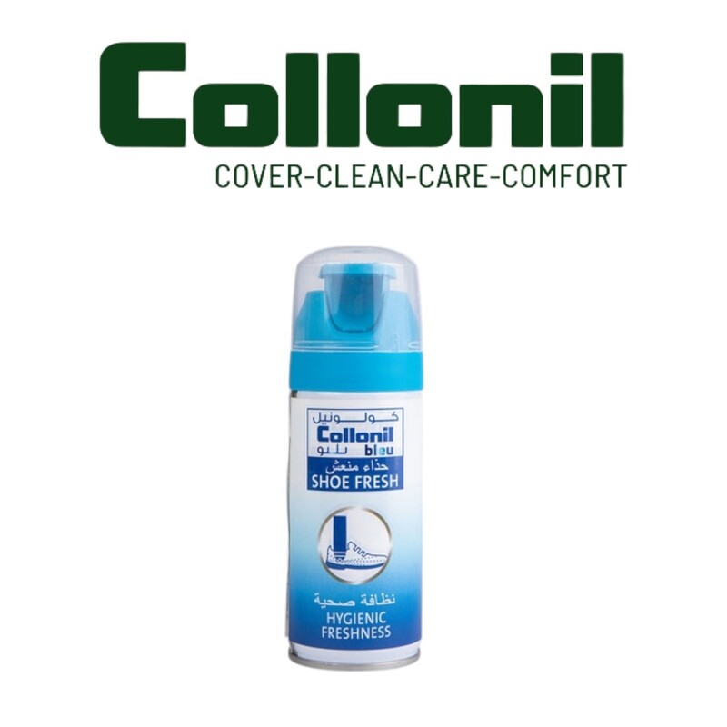 

Collonil Bleu Hygienic Shoe Fresh Spray 48-Hour Odor Removal for All Footwear, 100ml