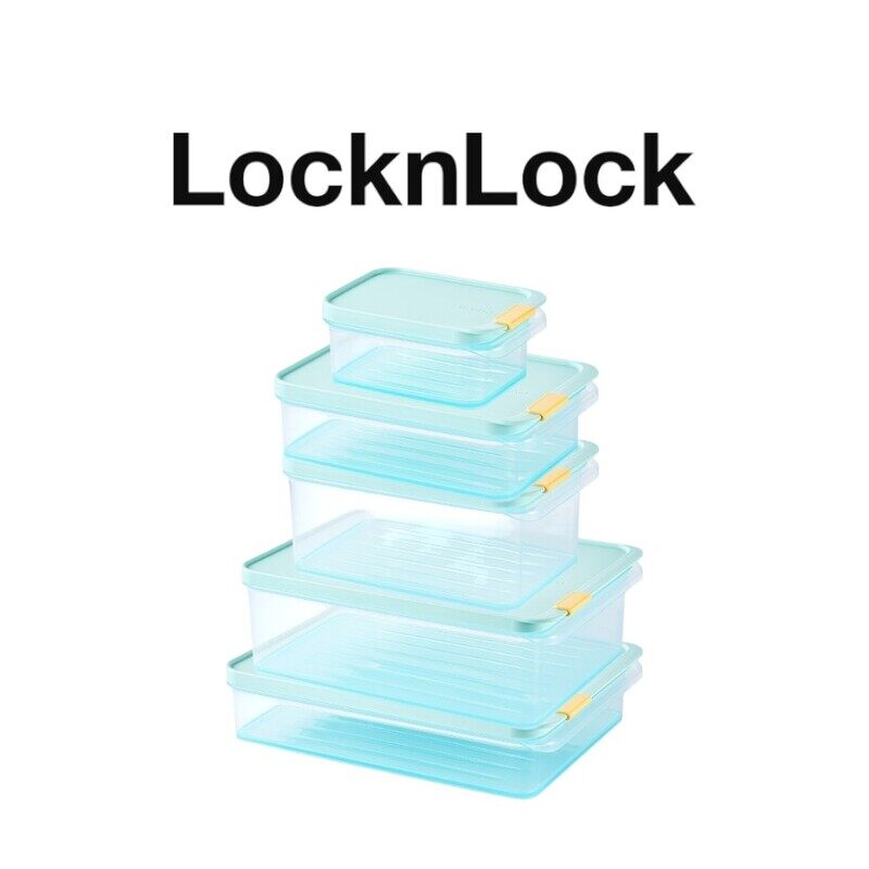 

LocknLock Freezer Fit Container Set 5-Piece Modular Pack (450ml to 3.5L) - BPA-Free, Stackable, Microwave & Dishwasher Safe