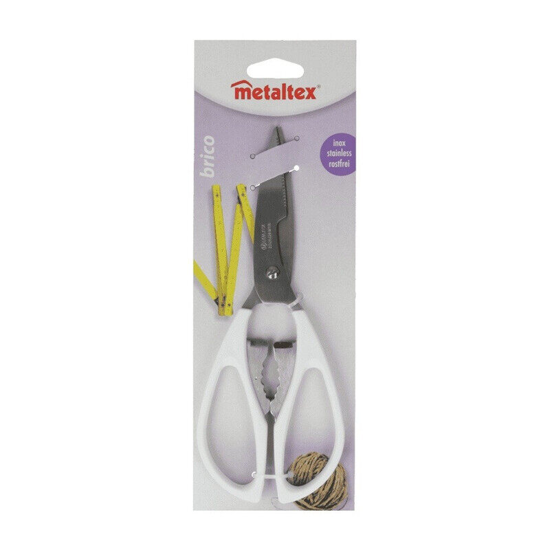 

Metaltex Brico Multi-Purpose Kitchen Scissors 21cm - Stainless Steel Blades
