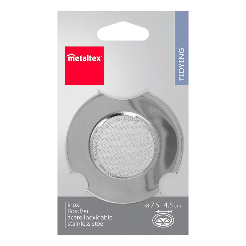 

Metaltex Stainless Steel Sink Strainer with Mesh - 7.5cm Diameter