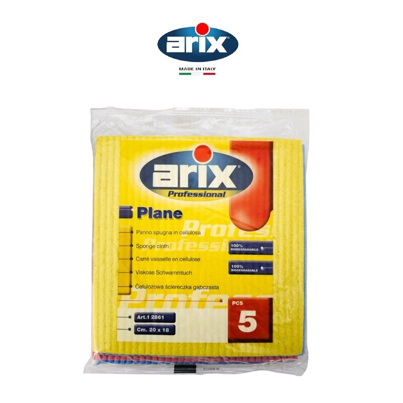 

Arix Professional Plane Colorful Cellulose Sponge Cloth - Super Absorbent & Multi-Purpose