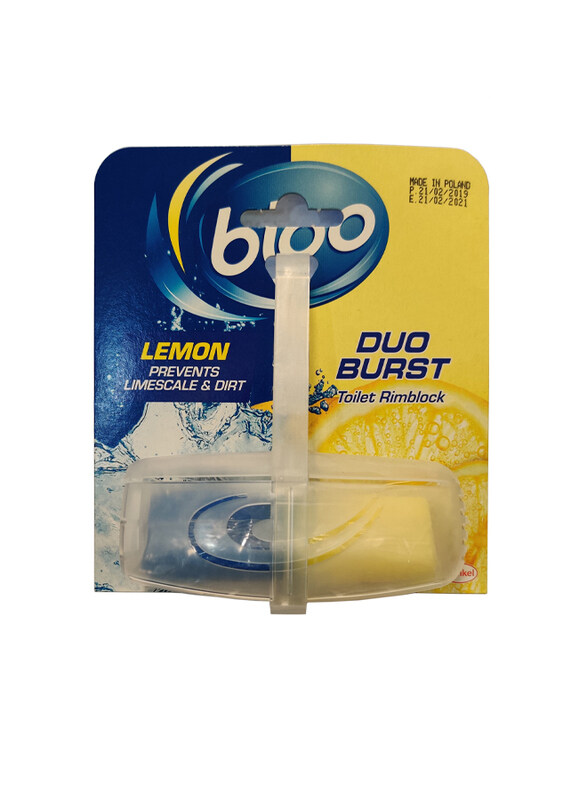 

Bloo Duo Burst Lemon Toilet Rimblock, 40g