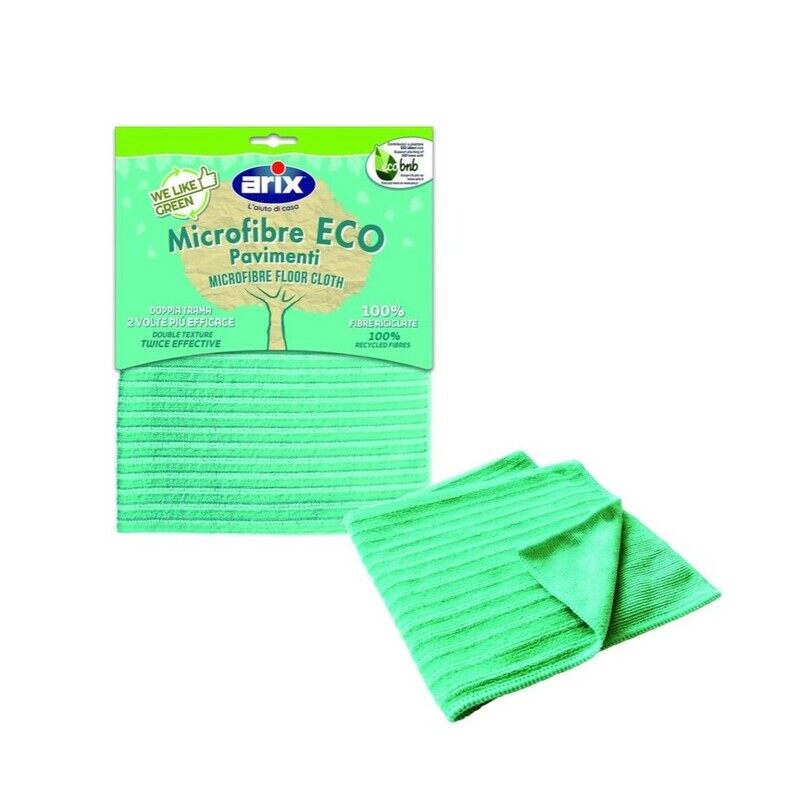 

Arix We Like Green Eco Microfiber Floor Cloth 45x50cm - Versatile and Sustainable Cleaning