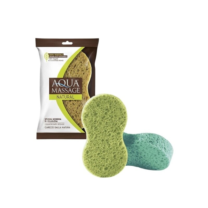 

Aqua Massage Large Cellulose Bath Sponge - Superabsorbent, Hypoallergenic, Eco-Friendly