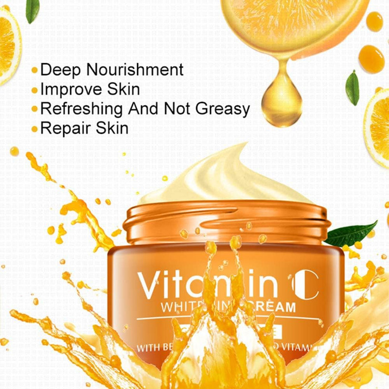 Disaar Anti-aging Vitamin C Hyaluronic Acid Skin Whitening Deep Nourishment Face Cream (50g)