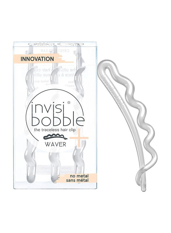 

Invisibobble Plus Crystal Clear Waver for All Hair Types, 3 Pieces