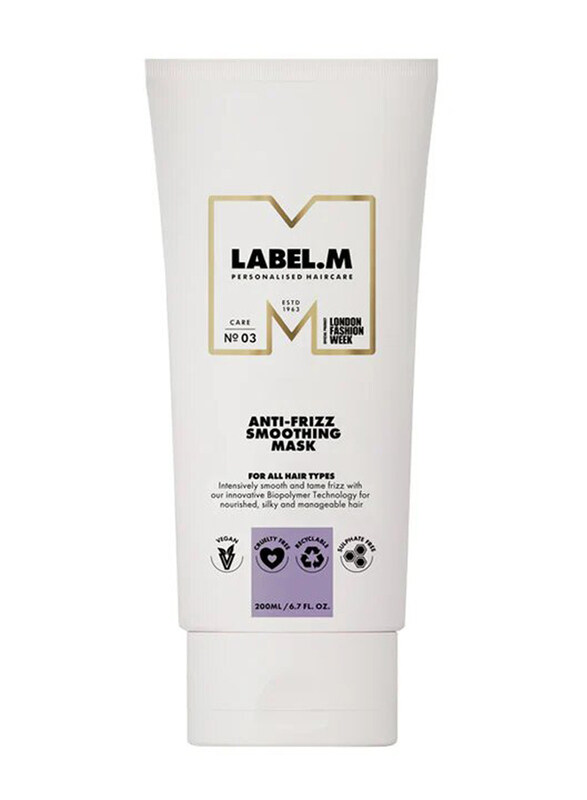 

Label.M Anti-Frizz Smoothing Mask for All Hair Types, 200ml