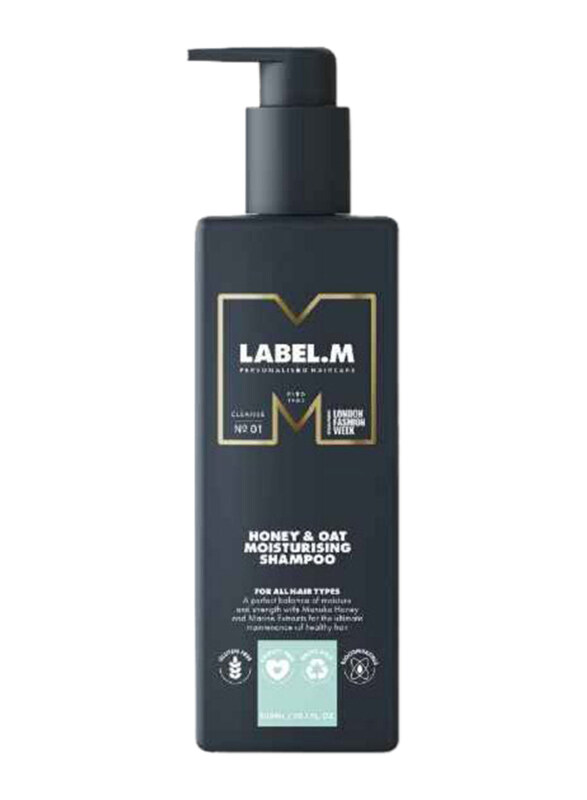 

Label.M Honey & Oat Moisturising Shampoo for All Hair Types, 300ml