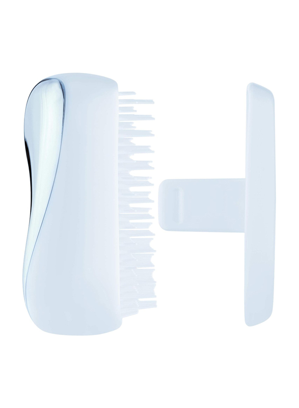 Tangle Teezer Compact Styler Detangling Hairbrush, Blue Chrome