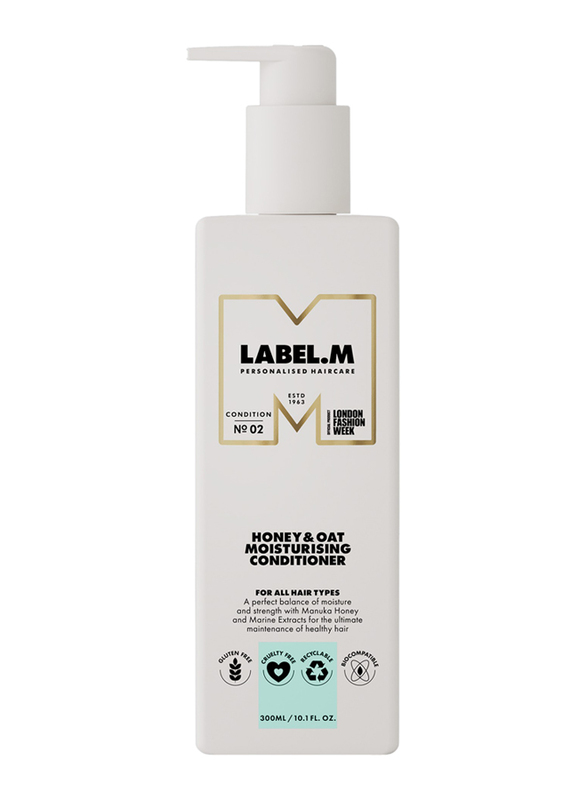 

Label.M Honey & Oat Moisturising Conditioner for All Hair Types, 300ml