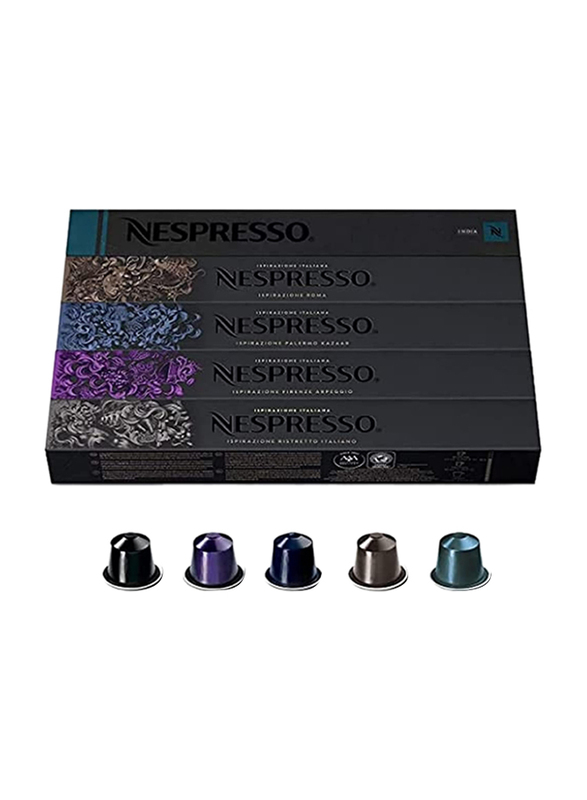 

Nespresso 50 Nespresso Capsules Original Line Espresso Coffee Capsules, 5 x 10 Capsules