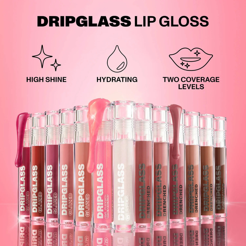 Morphe High Shine Lip Gloss, Dripglass Glazed, Assorted