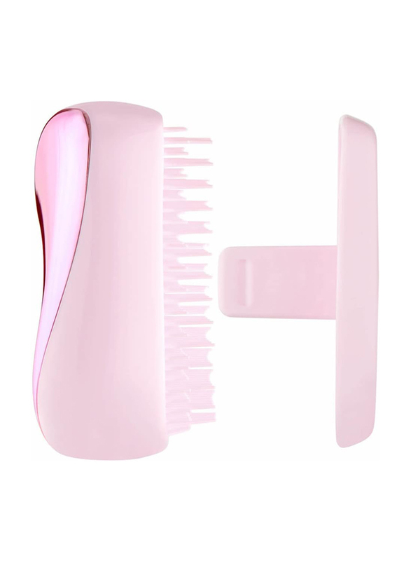 Tangle Teezer Compact Styler Detangling Hairbrush, Pink Chrome