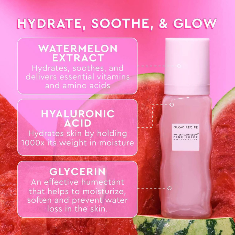 Glow Recipe Watermelon Glow Pink Juice Moisturiser Refill Pod, 50ml