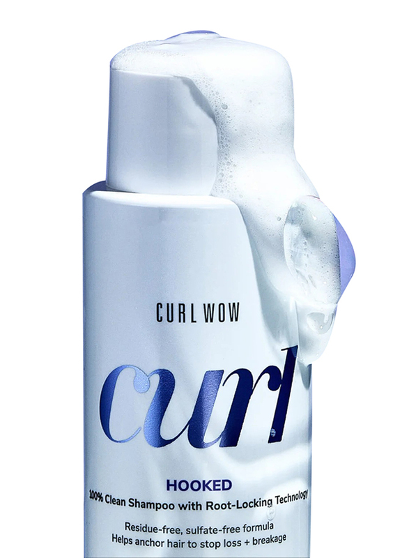 Color Wow Curl Wow Hooked 100% Clean Shampoo with Root-Locking Technology for Curly Hair, 295ml