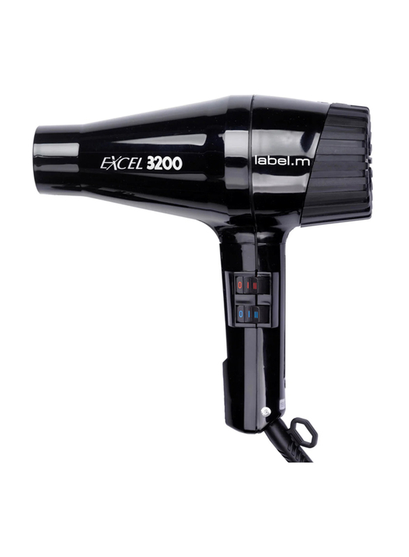 

Label.M Excel 3200 Turbo Hairdryer, Black