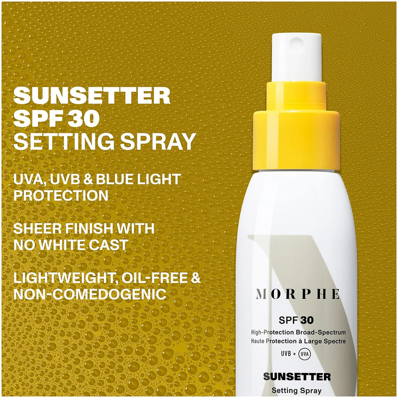 Morphe Broad Spectrum SPF 30 Setting Spray, Sunsetter, Multicolour