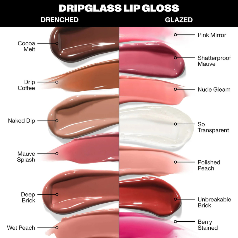 Morphe High Shine Lip Gloss, Dripglass Glazed, Assorted