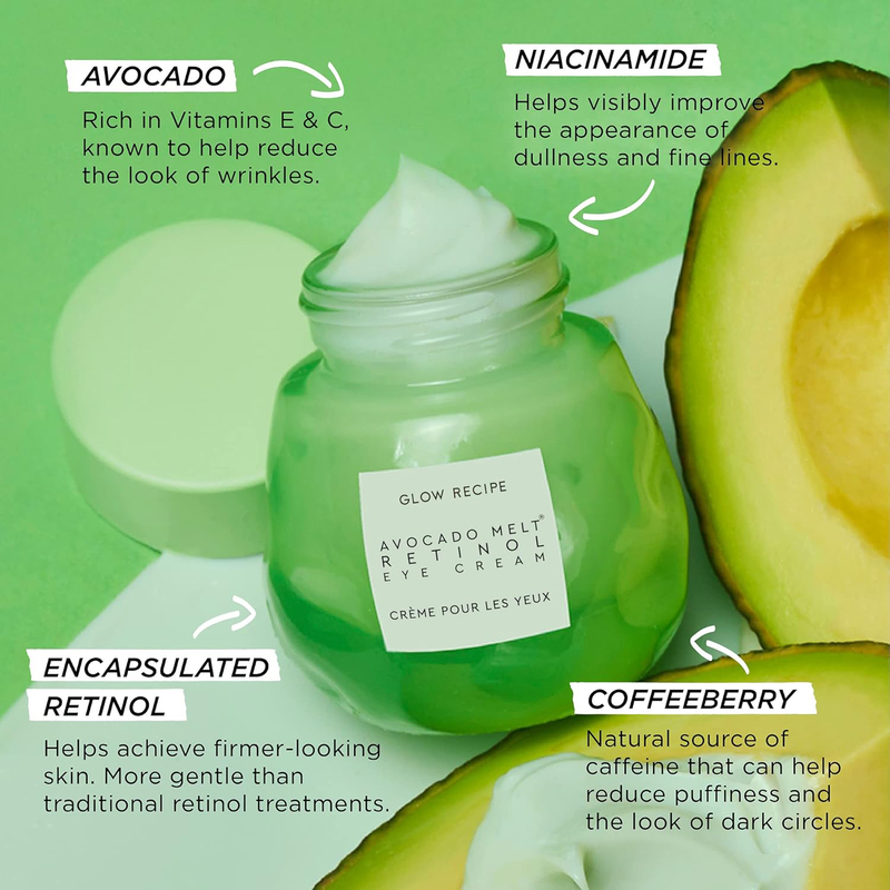 Glow Recipe Avocado Melt Retinol Eye Cream, 15ml